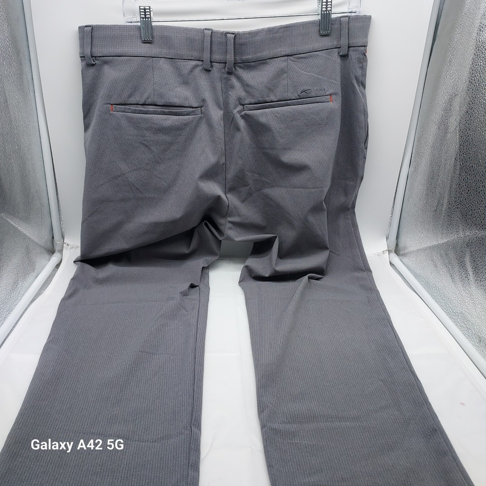 KJUS Men Trade Wind Pants Grey Tailored Fit Stretch Golf Trousers W35 L32 MG20 - Picture 5 of 7